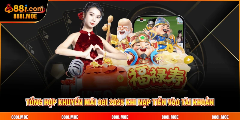 Tổng hợp khuyến mãi 88I 2025 khi nạp tiền vào tài khoản